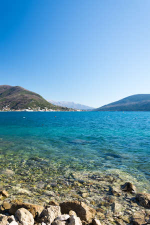 Adriatic sea beach on the sunny day.の写真素材
