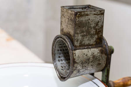 Very old retro grandmothers grinder nuts.の写真素材