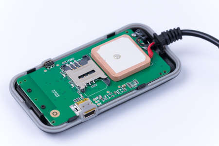 Sim card device gps tracker and navigation.の写真素材