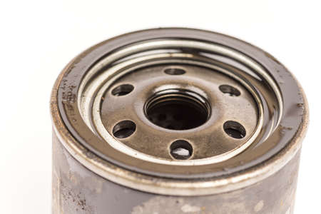 Used old car oil filter