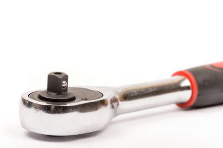 New ratchet isolated over white background with copy space