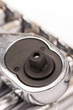 Closeup macro ratchet tools