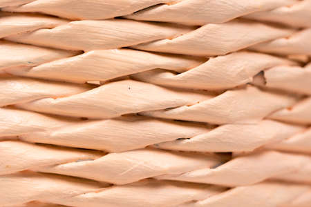 Close up macro woven basket abstract backgroundの写真素材