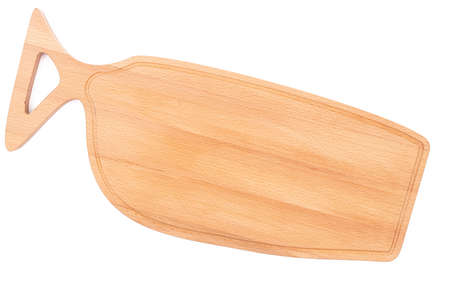Wooden cutting board in the shape of the whale.の写真素材