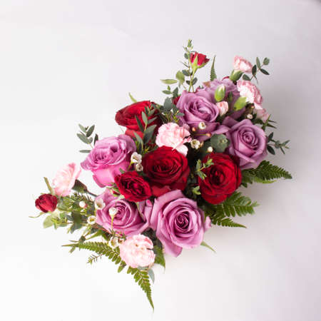 Bouquet of Roses taken in a beautiful light studioの写真素材