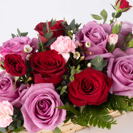 Bouquet of Roses taken in a beautiful light studioの写真素材