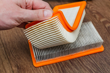 The filter vacuum cleaner old and new