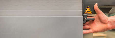 Industrial safety engineering. Compliance with safety rules when using machine tools in production,...