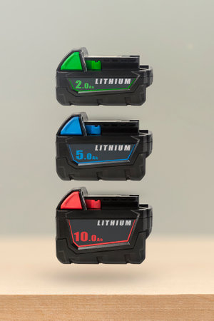 Batteries for cordless tools. Batteries for a screwdriver of different capacities and different...