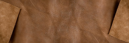 Texture of brown leather. Texture of natural brown leather. Background for design or project