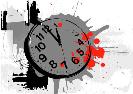 Vector time posterのイラスト素材