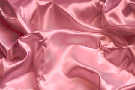 Elegant folds of pink silk. Backgroundの写真素材