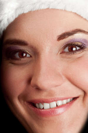 Beauty portrait of fresh and beautiful woman with make-up.の写真素材