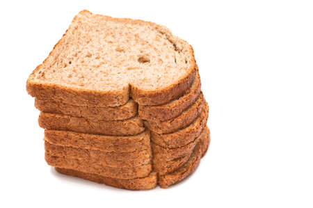 Bread isolated on white backgroundの写真素材