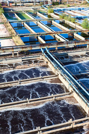 Industrial  water treatment plantの写真素材