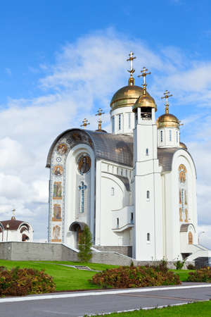 MAGNITOGORSK, RUSSIA - SEPTEMBER 27: Church of the Ascension of the Christ - Orthodox Church on September 27, 2011 in Magnitogorsk, Russia.のeditorial素材