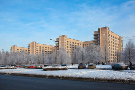 SAINT-PETERSBURG, RUSSIA - January 30: Alexander (Aleksandrovskaya) Hospital - urban health care facility, on January 30, 2012 in Saint-Petersburg, Russia.のeditorial素材
