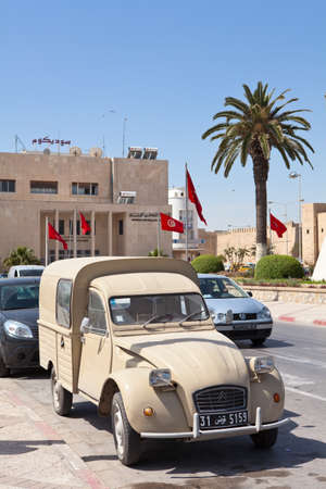 SOUSSE, TUNISIA - CIRCA MAY, 2012: Citroen vintage car on the street of Sousse on circa May, 2012 in...