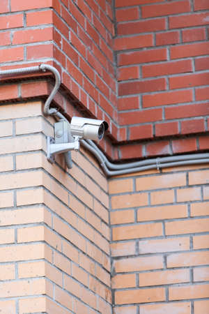 Video surveillance camera of security systemの写真素材