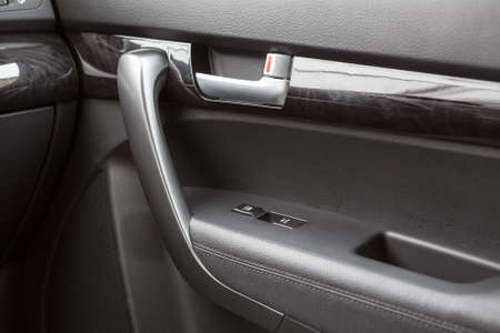 Car door handle. Vehicle interior