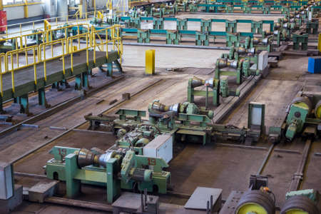 Line for rolling large diameter pipelines at a metallurgical plantのeditorial素材