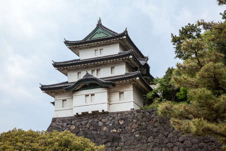 The Fujimi-yagura three-story keep (tower) is in the inner ground of Imperial Palace. The Tokyo Imperial Palace is the main residence of the Emperor of Japanのeditorial素材