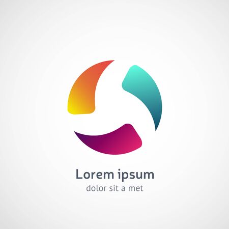 Corporate, Media, Technology styles vector   design template. Infinite looped shape. Vector graphics, eps 10のイラスト素材