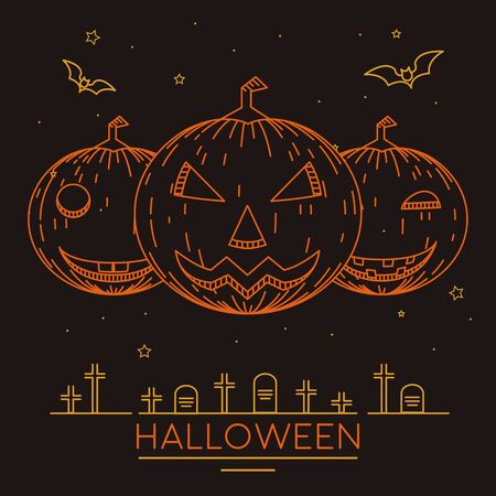 Line art vector illustration on black backgroundのイラスト素材