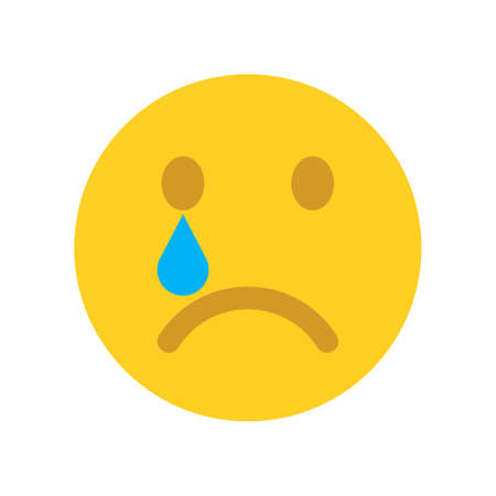 Upset emoji face. Emoticons icon.のイラスト素材