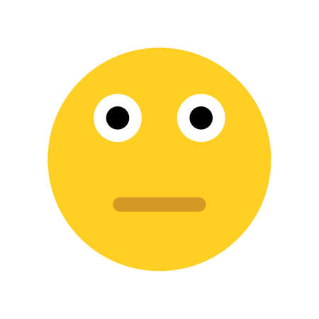 Sad yellow emoji face.のイラスト素材