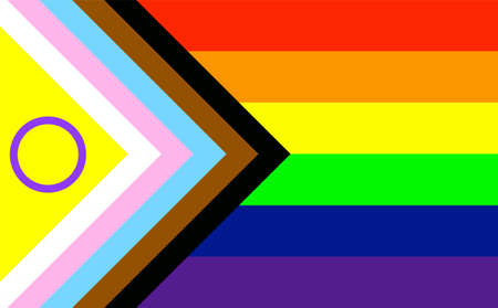 New LGBTQ flag. Lgbtq community symbol.のイラスト素材