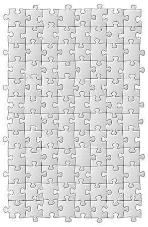 vector illustration of a grey jigsaw puzzle のイラスト素材