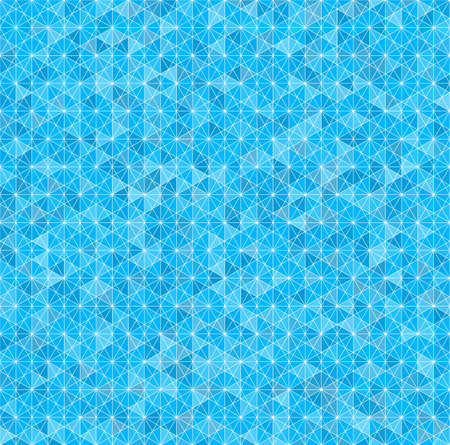 illustration of a blue geometric seamless patternのイラスト素材