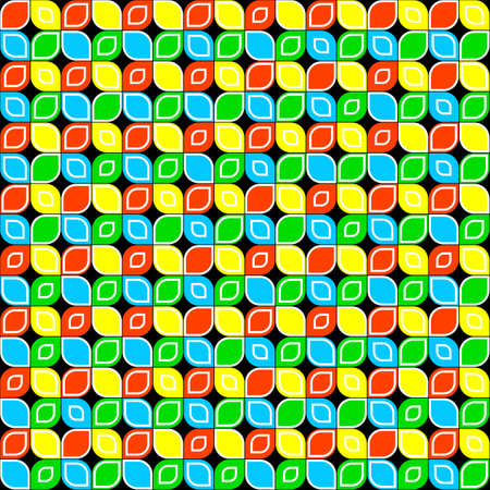 illustration of a colorful seamless pattern のイラスト素材