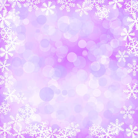 
illustration of a defocused glitter background with snowflakesのイラスト素材