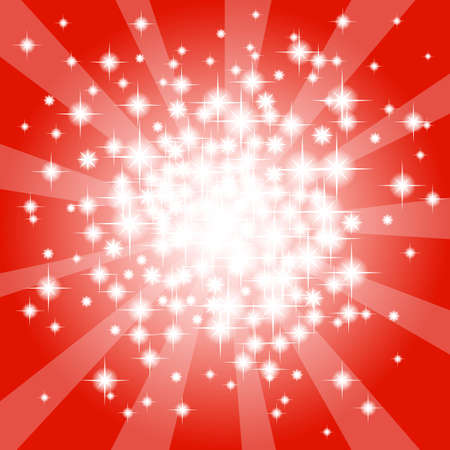 vector illustration of a abstract red star background のイラスト素材