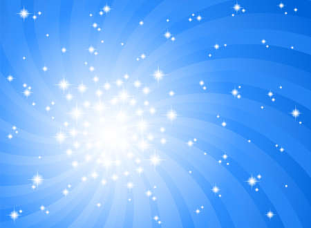 vector illustration of a abstract blue star background のイラスト素材