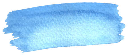 vector illustration of a blue watercolor brushstrokeのイラスト素材