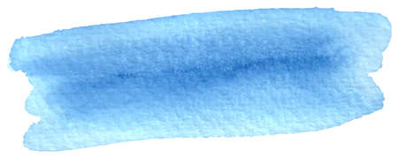 vector illustration of a blue watercolor brushstrokeのイラスト素材