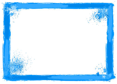 vector illustration of a brush stroke frame のイラスト素材