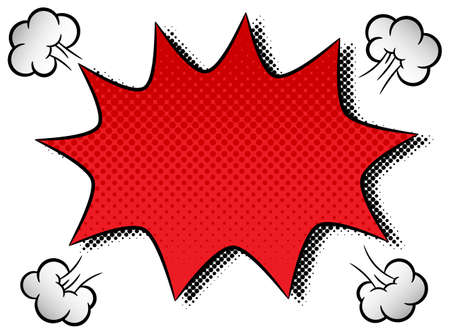 vector illustration of a comic sound effect powのイラスト素材