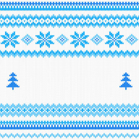 vector illustration of a seamless knitting patternのイラスト素材