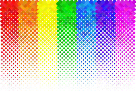 illustration of a dotted halftone backgroundのイラスト素材