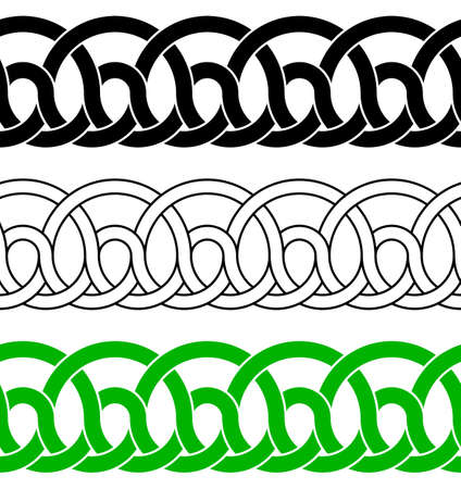 vector illustration of seamless celtic ornamentsのイラスト素材