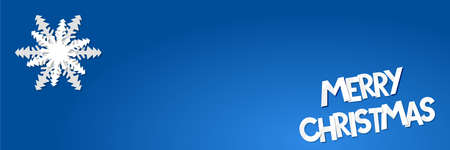 vector illustration of a paper christmas snowflake cardのイラスト素材