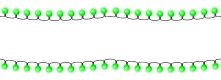 vector illustration of seamless colorful chains of lightsのイラスト素材