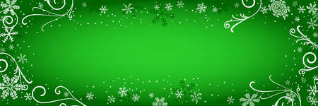 vector illustration of a decorated christmas backgroundのイラスト素材