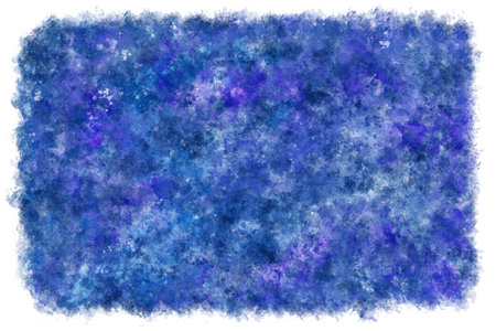 colorful night sky and space background as watercolor illustrationの写真素材