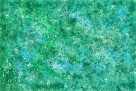 colorful night sky and space background as watercolor illustrationの写真素材