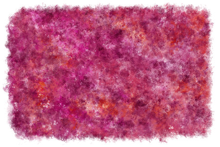 colorful night sky and space background as watercolor illustrationの写真素材